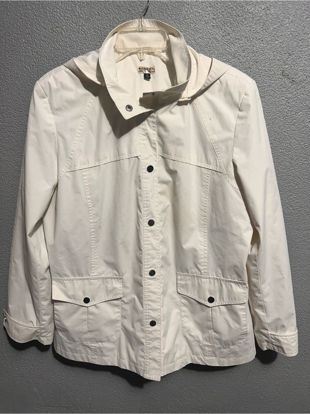Giacca a gallery company white rain jacket size xl